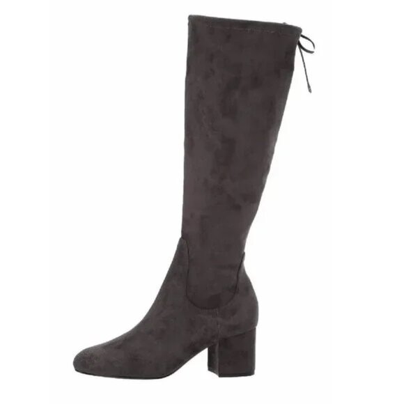 Sam Edelman Gray Vinney Suede Knee High Boots Womens Size 9 - Picture 1 of 10